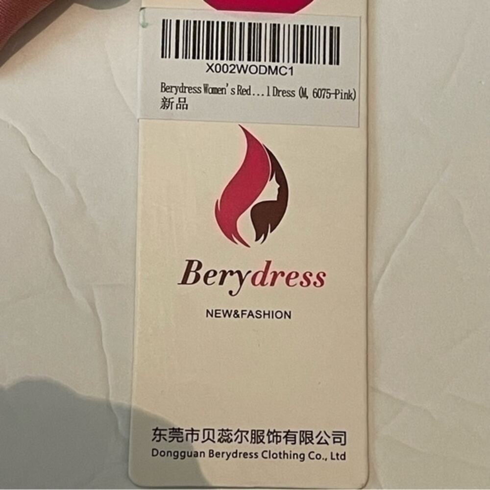 BeryDress Rose Pink Sleeveless Maxi Dress NWT Size M - Picture 9 of 14
